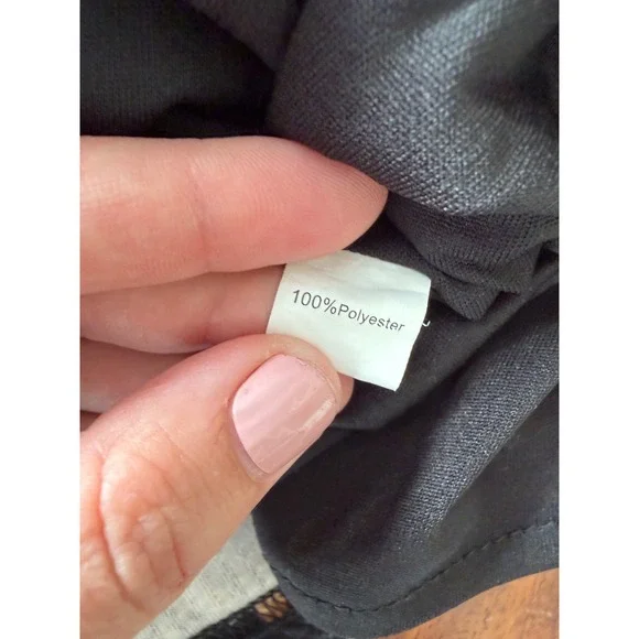 SM Wardrobe Butterfly Print Fit and Flare Dress Sleeveless V-Neck Black Large - Picture 7 of 9